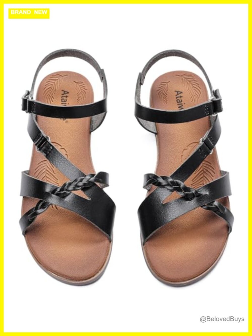 Women's Flat Slide Sandals Comfortable Open Toe Casual Slip-On Ankle Strap